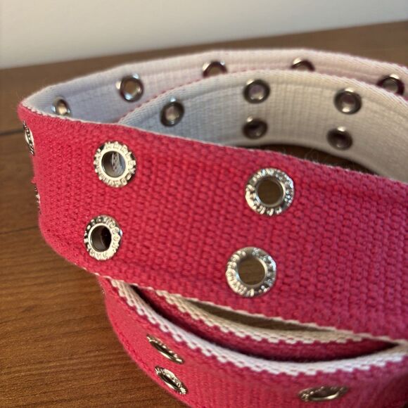 VTG Harley Davidson Pink Grommet Grunge Y2K Belt Womens - Picture 4 of 8